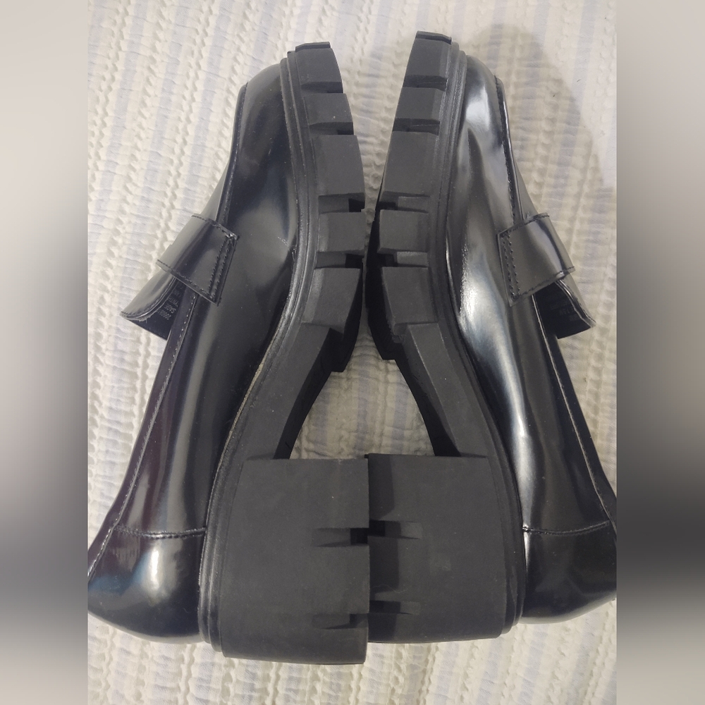 Black Heeled Loafers